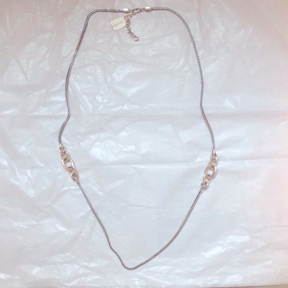 NWT Brighton Mercer Silver Link Necklace 38-40”